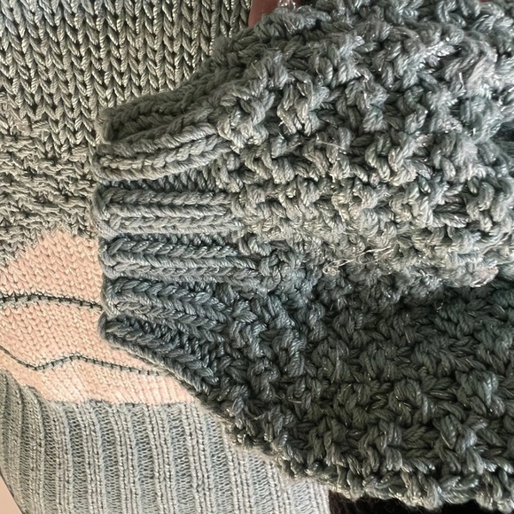 Vintage Nannell Sweater Batwing Sweater M Grandma Core Coastal core Whimsy Boho - Picture 3 of 7